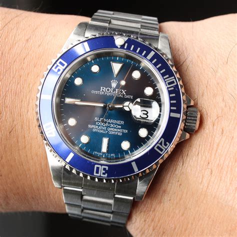 2011 rolex submariner price|rolex 16610 blue bezel.